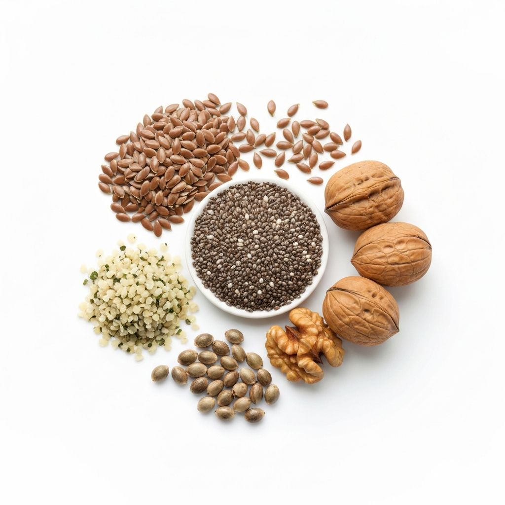 Sources végétales d'oméga-3 DHA/EPA