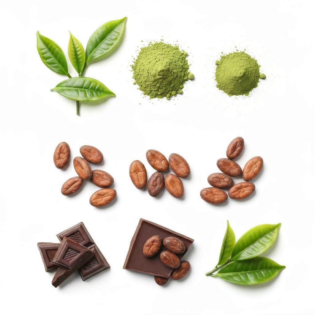 Caféine naturelle du thé et cacao